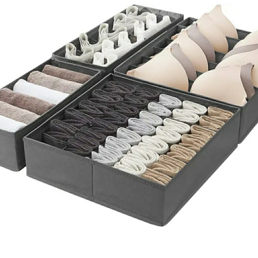 New Amazon  Basics Dresser Drawer Storage Organizers - Set Of 4
